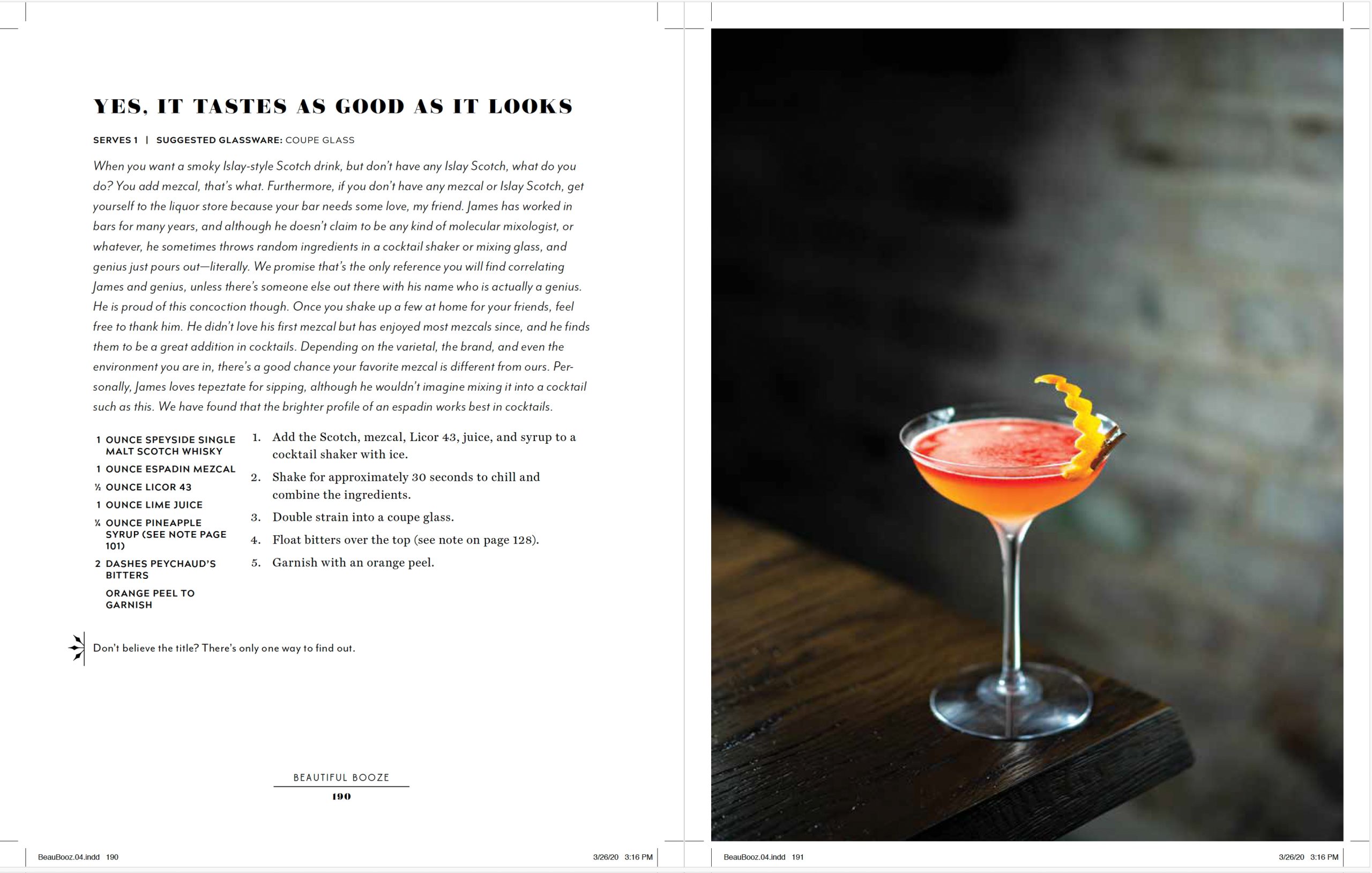1 Yes, it Tastes as Good as it Looks Beautiful Booze Book Cocktail Beautiful Booze Book Cocktail