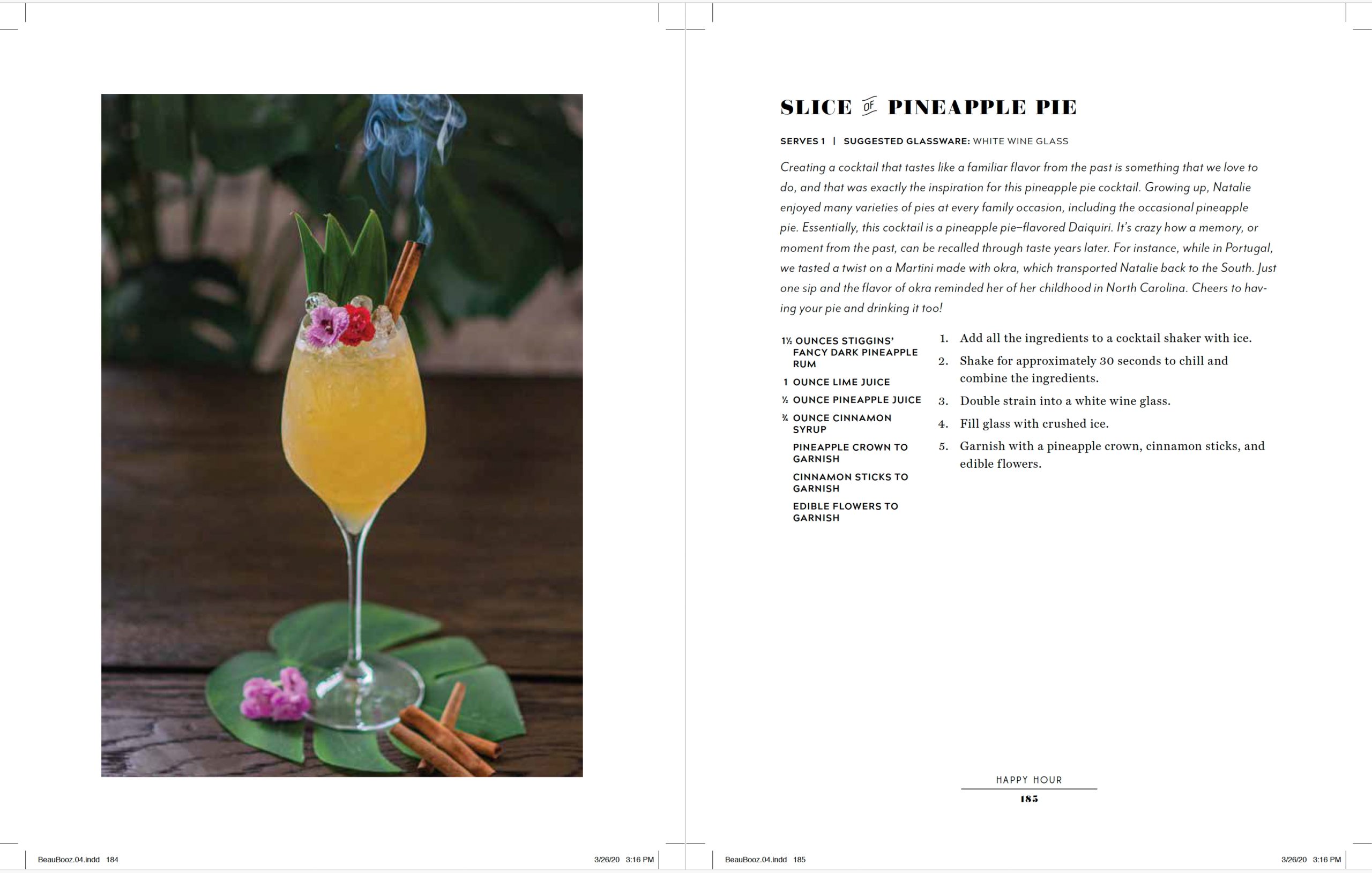 6 Slice of Pineapple Pie Beautiful Booze Book Cocktail