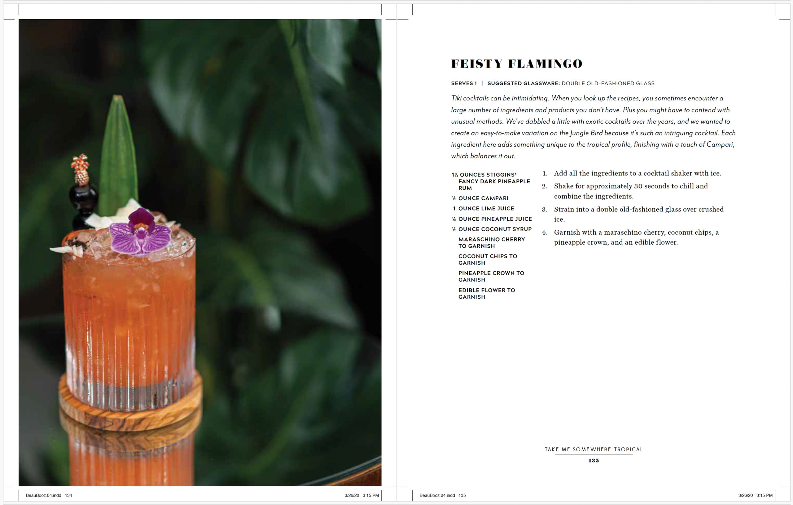 9 Feisty Flamingo Beautiful Booze Book Cocktail